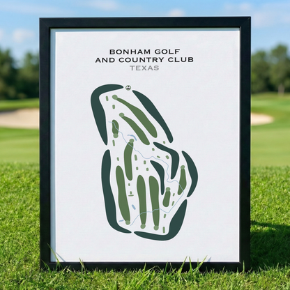 Bonham Golf & Country Club, Texas - Printed Golf Courses