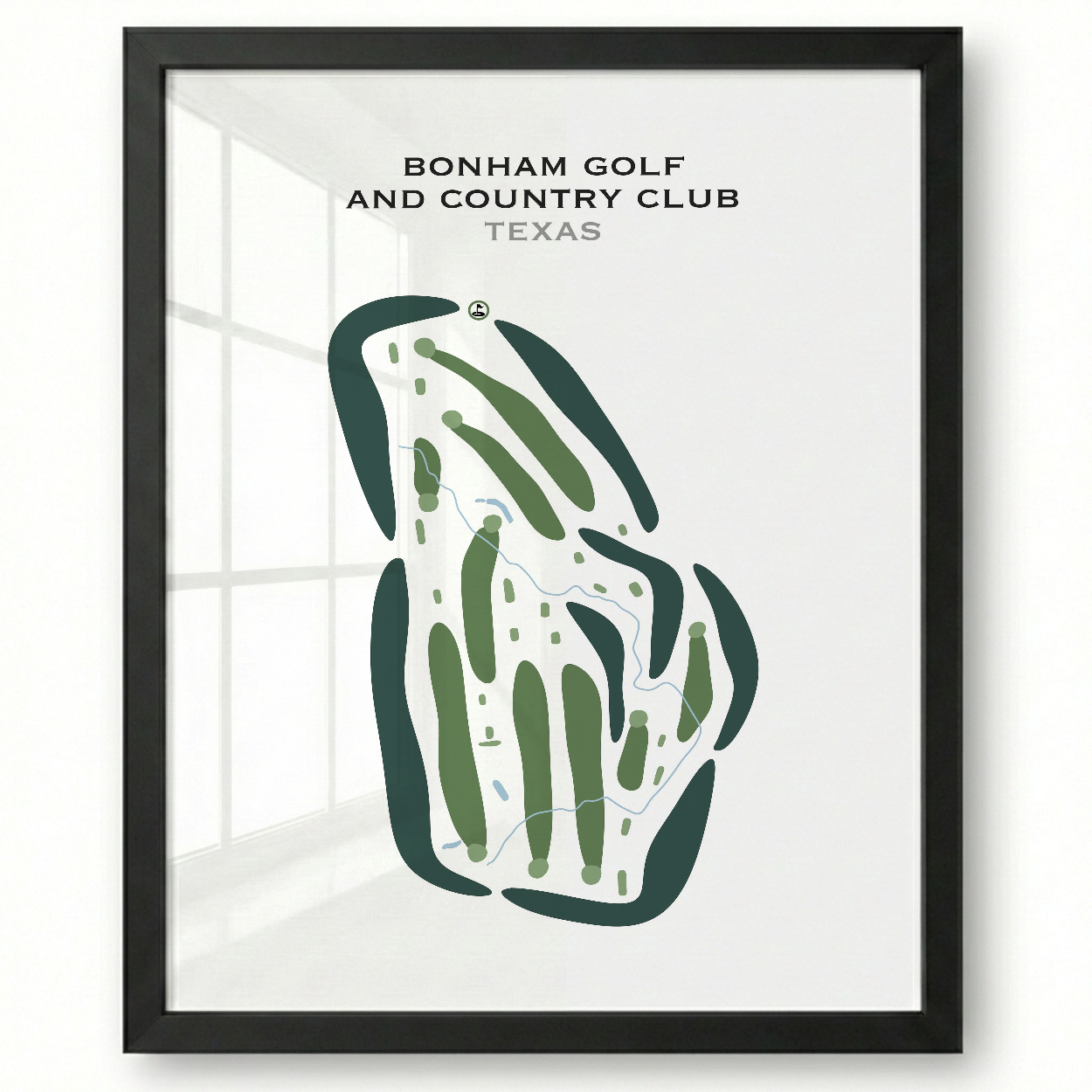 Bonham Golf & Country Club, Texas - Printed Golf Courses