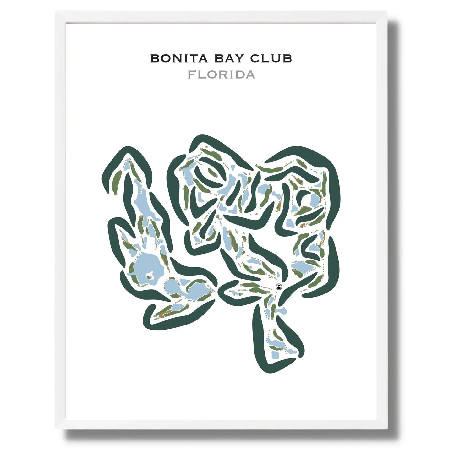 Bonita Bay Club, Bonita Springs, Florida - Printed Golf Courses