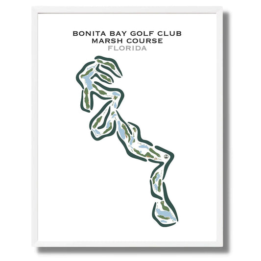 Bonita Bay Golf Club - Marsh Course, Florida - Printed Golf Courses