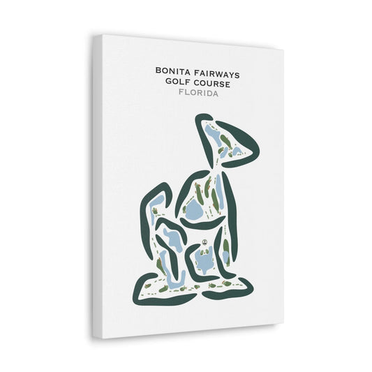 Bonita Fairways Golf Course, Florida - Printed Golf Courses