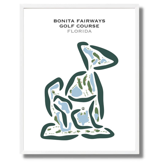 Bonita Fairways Golf Course, Florida - Printed Golf Courses