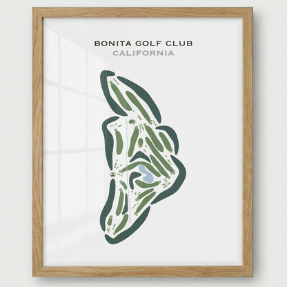 Bonita Golf Club, California - Printed Golf Courses