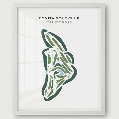 Bonita Golf Club, California - Printed Golf Courses