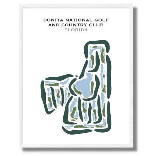 Bonita National Golf & Country Club, Florida - Printed Golf Courses