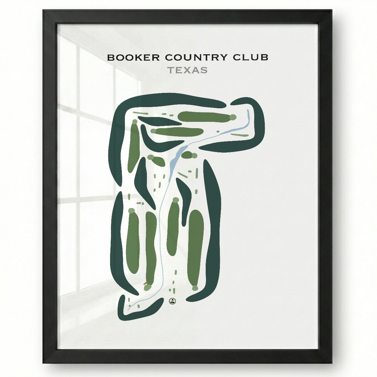 Booker Country Club, Texas - Printed Golf Courses