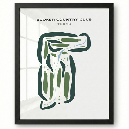 Booker Country Club, Texas - Printed Golf Courses