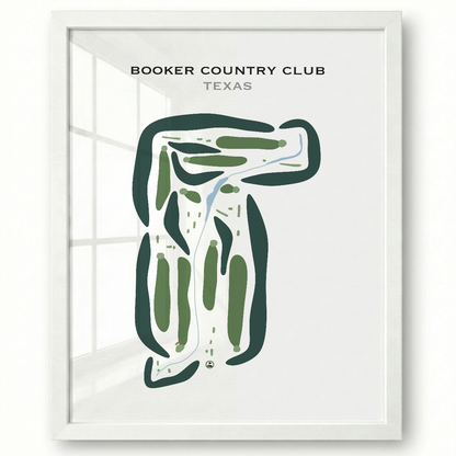 Booker Country Club, Texas - Printed Golf Courses