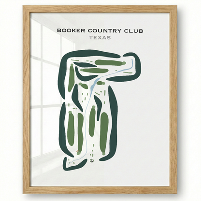 Booker Country Club, Texas - Printed Golf Courses