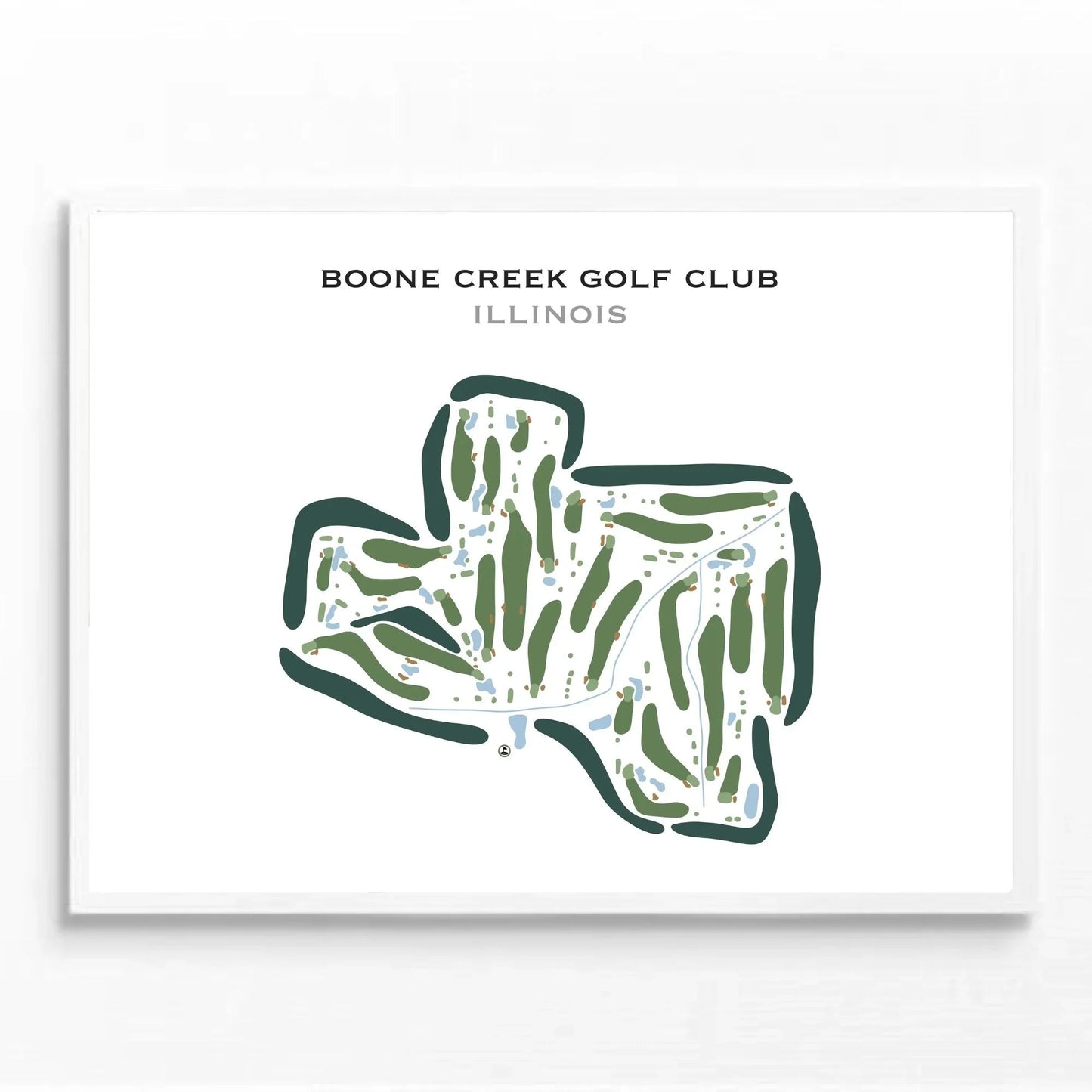 Boone Creek Golf Club, Illinois - Printed Golf Course