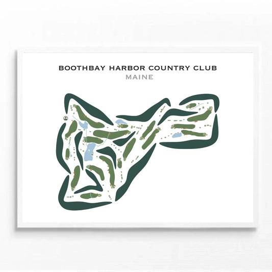 Boothbay Harbor Country Club, Maine - Printed Golf Courses