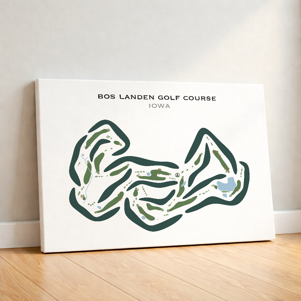 Bos Landen Golf Course, Iowa - Printed Golf Courses