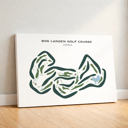 Bos Landen Golf Course, Iowa - Printed Golf Courses
