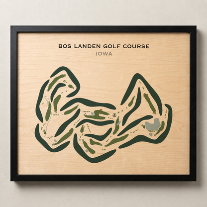 Bos Landen Golf Course, Iowa - Printed Golf Courses