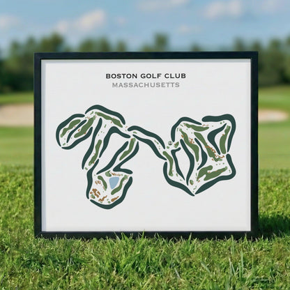 Boston Golf Club, Massachusetts - Printed Golf Courses