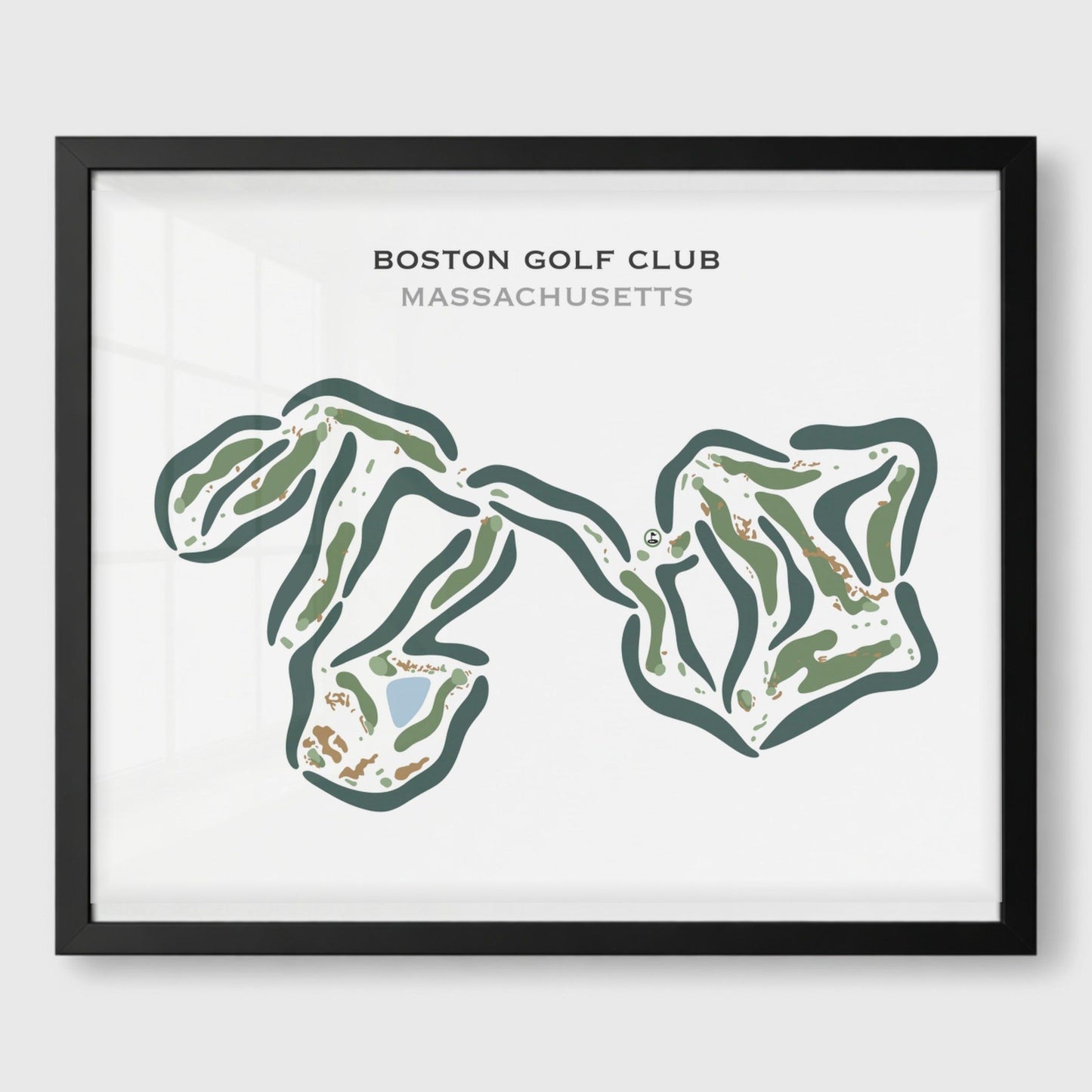 Boston Golf Club, Massachusetts - Printed Golf Courses