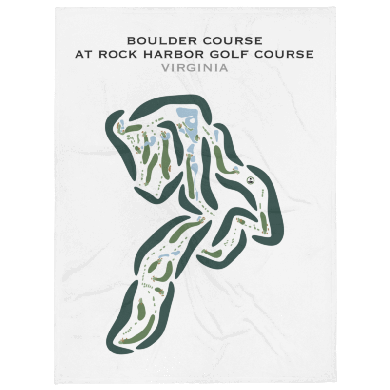 Boulder Course at Rock Harbor Golf Course, Virginia - Printed Golf Courses