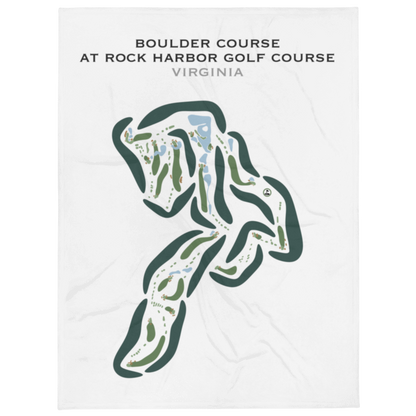 Boulder Course at Rock Harbor Golf Course, Virginia - Printed Golf Courses