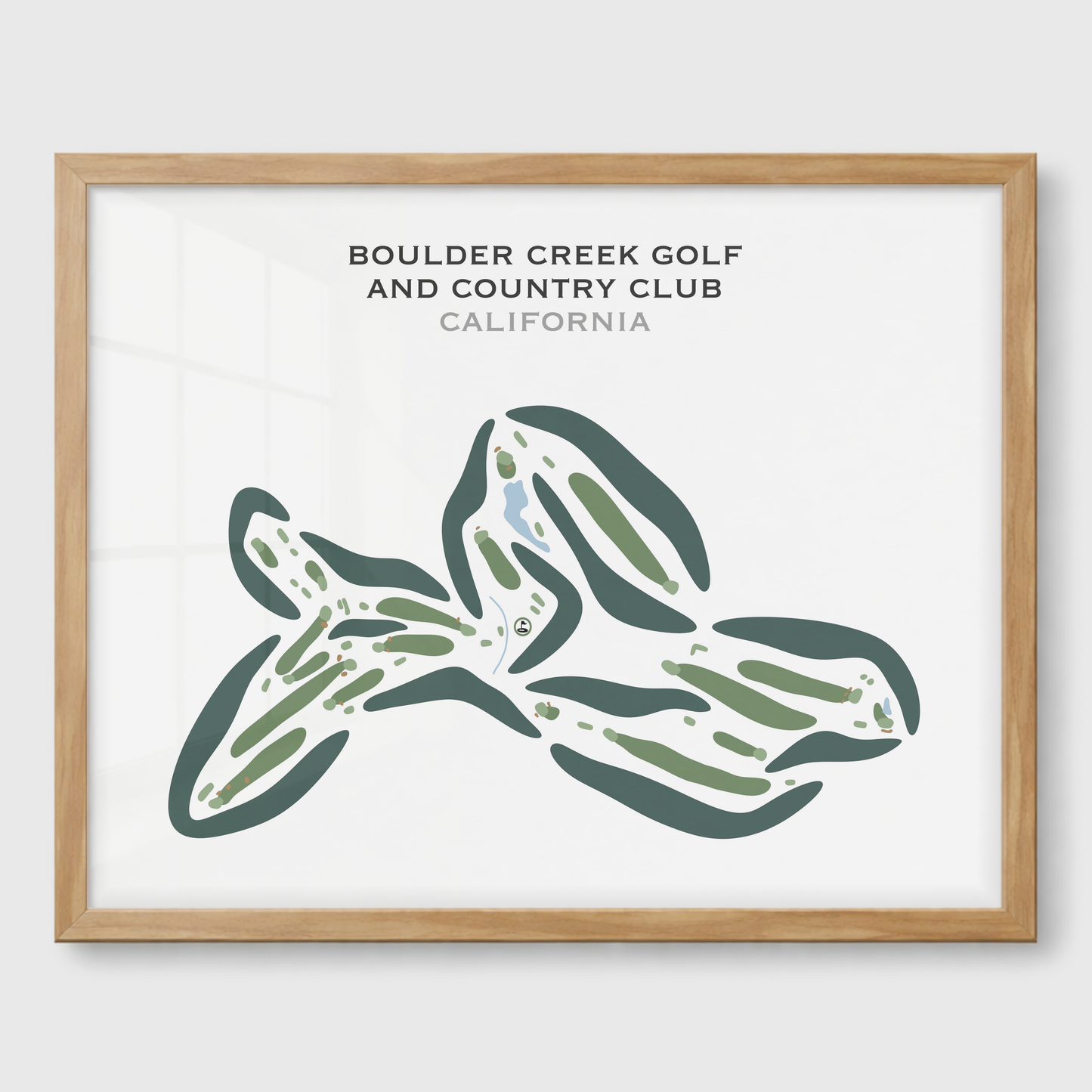 Boulder Creek Golf & Country Club, California - Printed Golf Courses