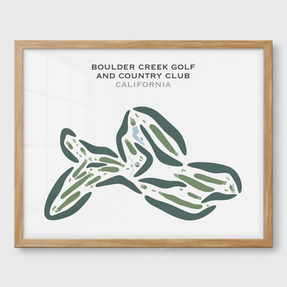 Boulder Creek Golf & Country Club, California - Printed Golf Courses
