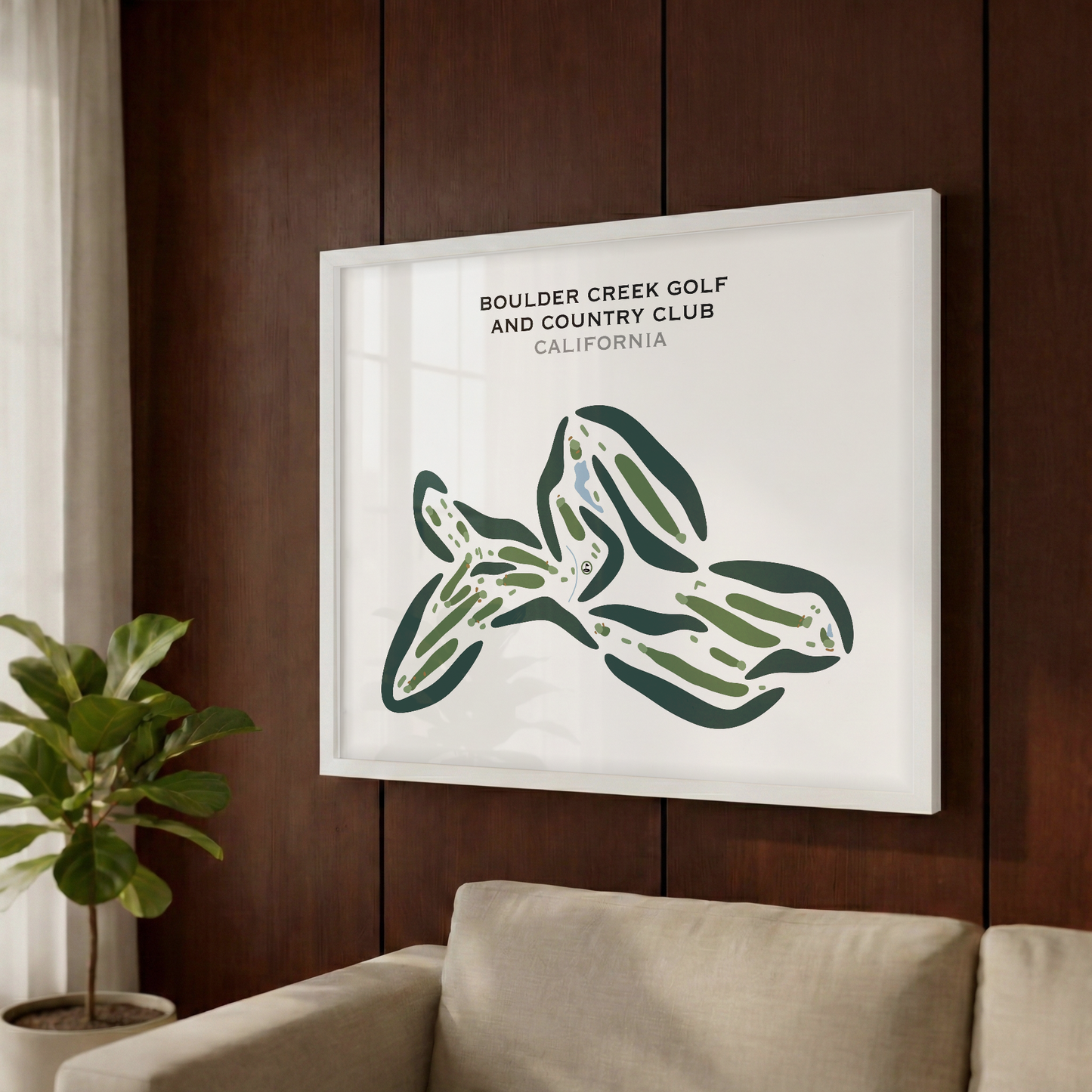 Boulder Creek Golf & Country Club, California - Printed Golf Courses