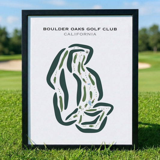 Boulder Oaks Golf Club, California - Printed Golf Courses