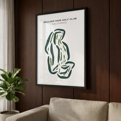 Boulder Oaks Golf Club, California - Printed Golf Courses