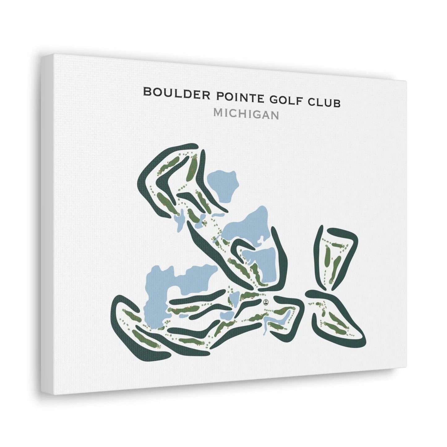 Boulder Pointe Golf Club, Michigan - Printed Golf Courses