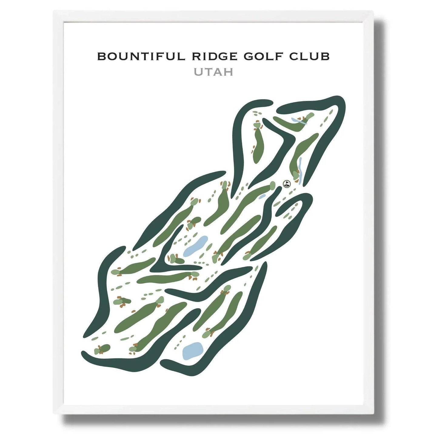 Bountiful Ridge Golf Course, Bountiful Utah - Printed Golf Courses