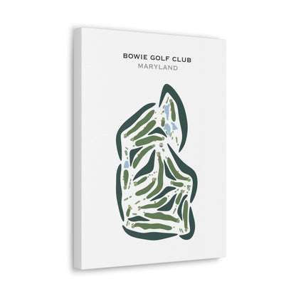 Bowie Golf Club, Maryland - Printed Golf Courses