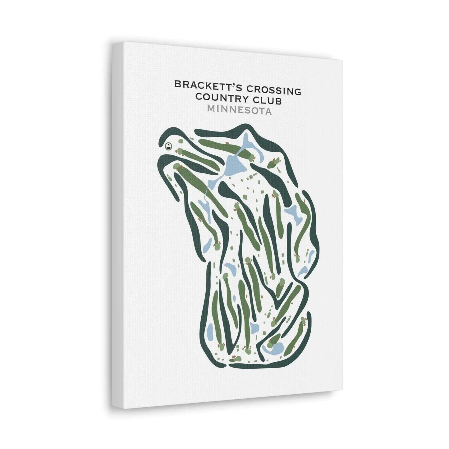 Brackett's Crossing Country Club, Minnesota - Printed Golf Courses