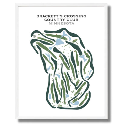 Brackett's Crossing Country Club, Minnesota - Printed Golf Courses