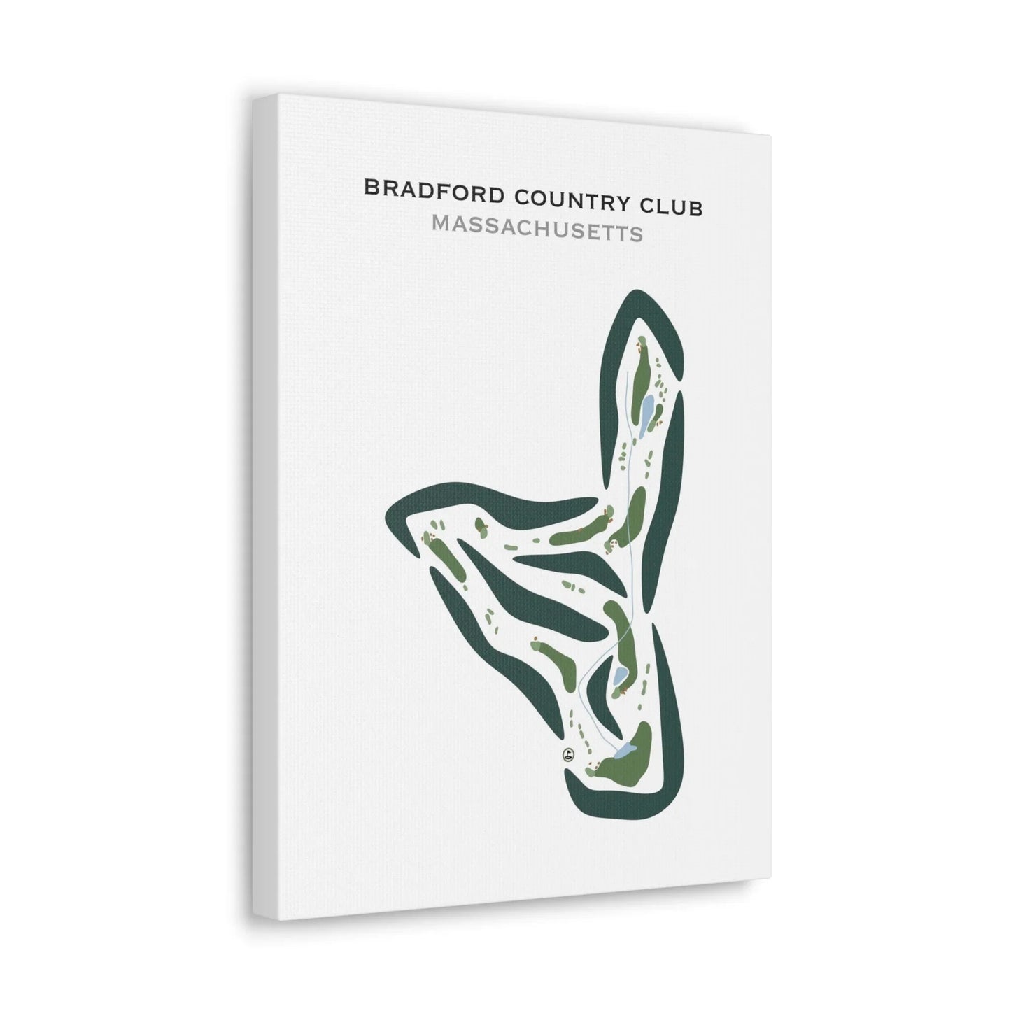 Bradford Country Club, Massachusetts - Printed Golf Courses