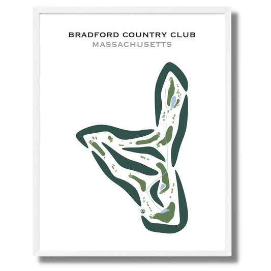 Bradford Country Club, Massachusetts - Printed Golf Courses