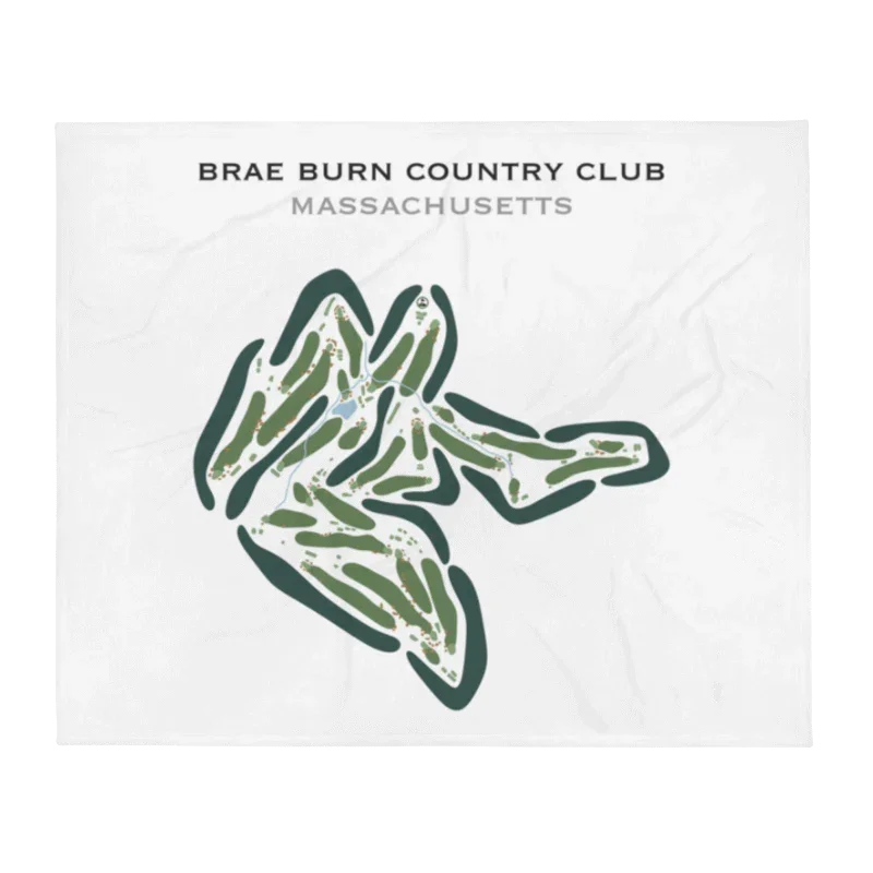Brae Burn Country Club, Massachusetts - Printed Golf Courses