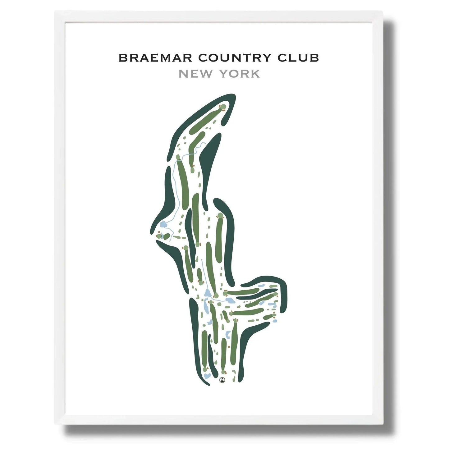 Braemar Country Club, New York - Printed Golf Course