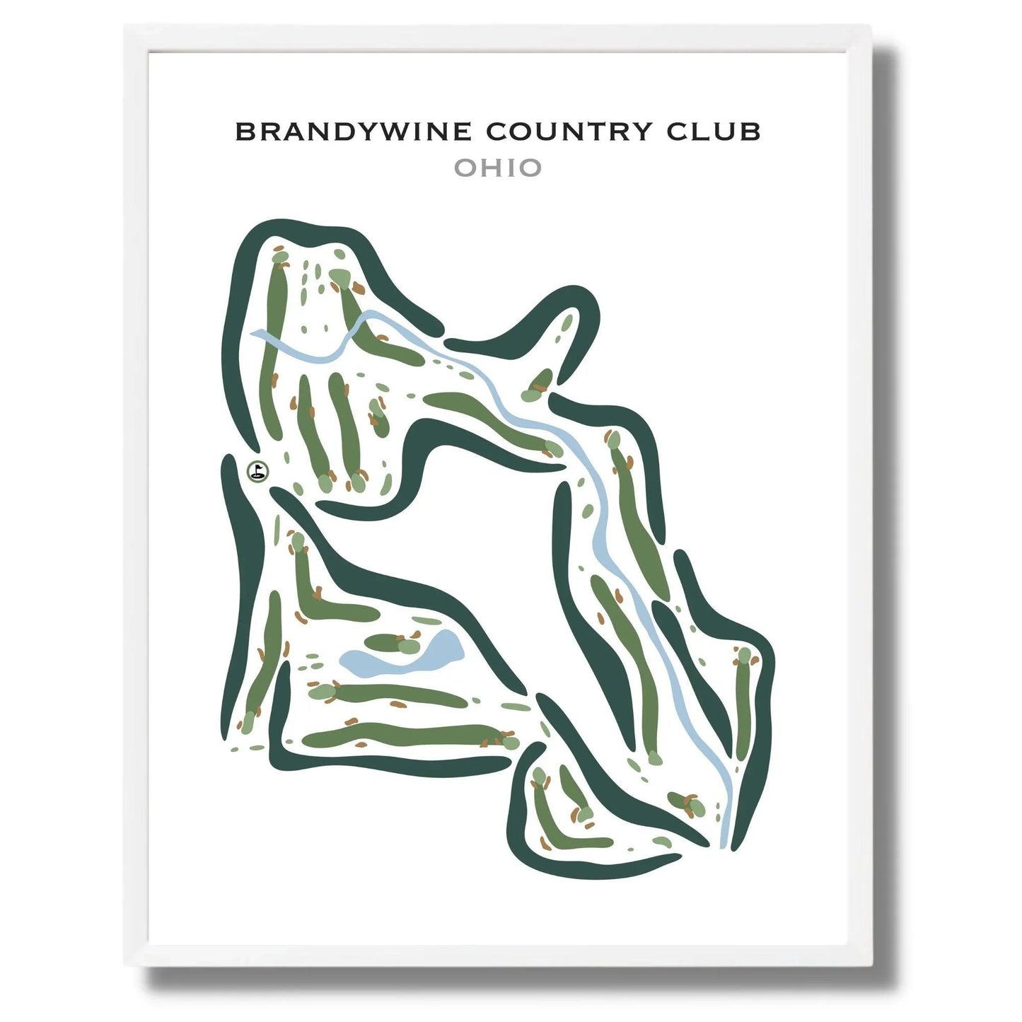 Brandywine Country Club, Ohio - Printed Golf Courses