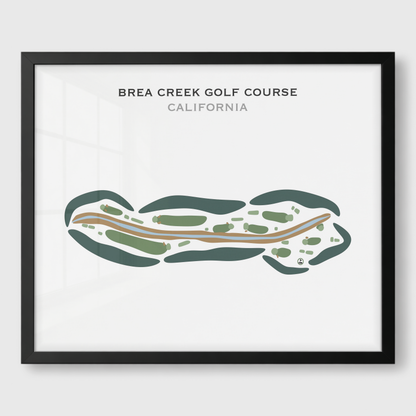 Brea Creek Golf Course, California - Printed Golf Courses