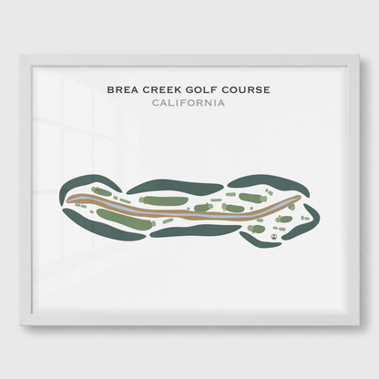 Brea Creek Golf Course, California - Printed Golf Courses