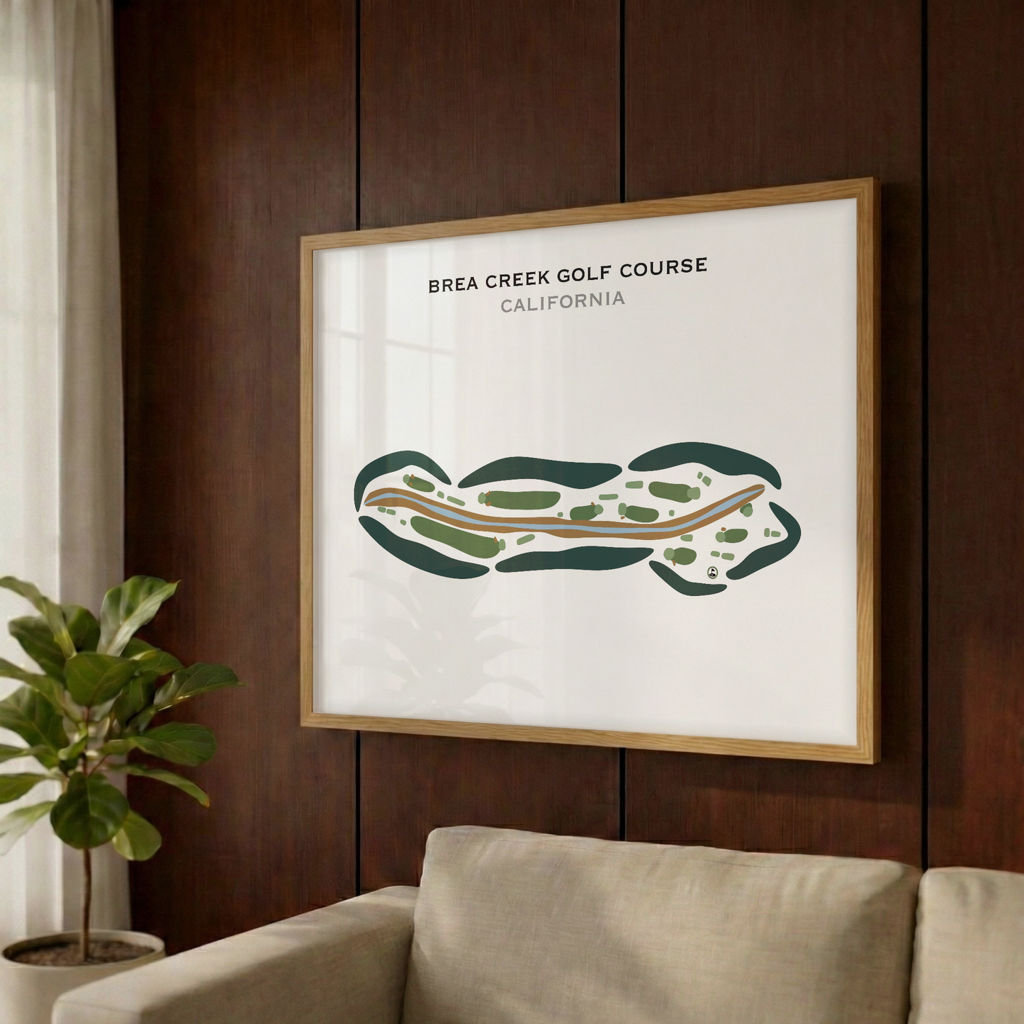 Brea Creek Golf Course, California - Printed Golf Courses