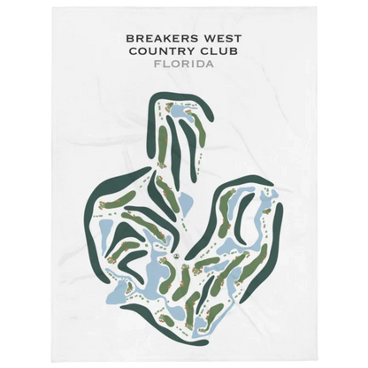 Breakers West Country Club, Florida - Printed Golf Courses
