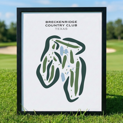 Breckenridge Country Club, Texas - Printed Golf Courses