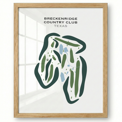 Breckenridge Country Club, Texas - Printed Golf Courses