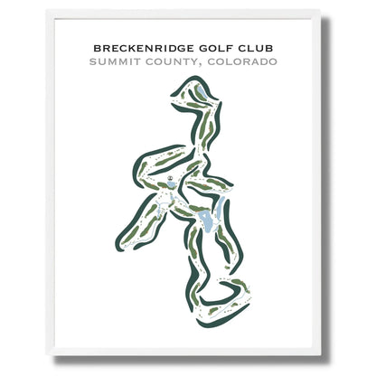 Breckenridge Golf Club, Summit County, Colorado - Printed Golf Course