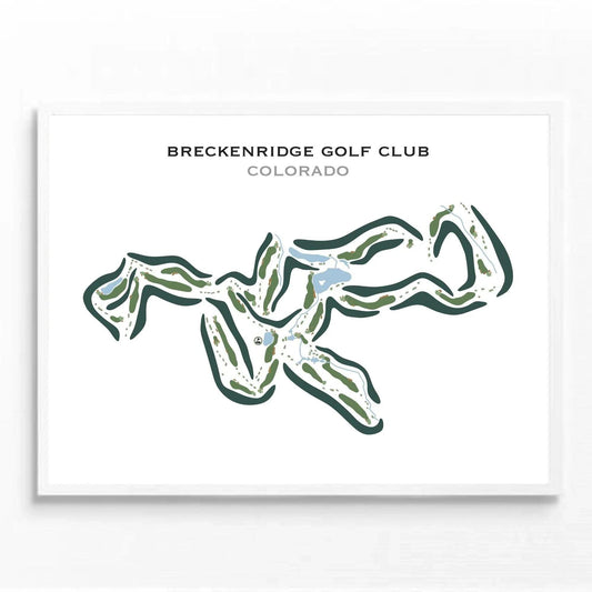 Breckenridge Golf Club, Colorado - Printed Golf Course