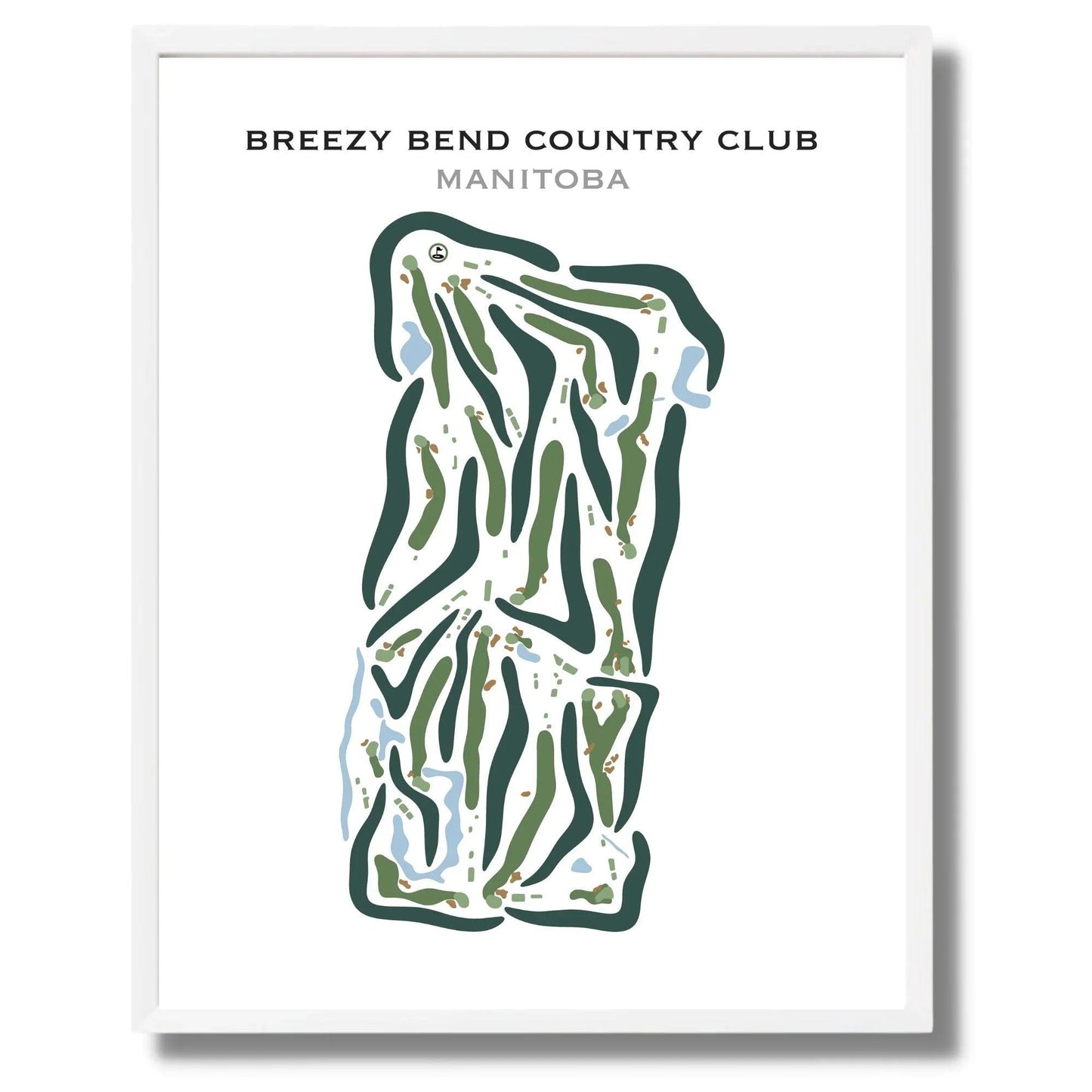 Breezy Bend Country Club, Canada - Printed Golf Courses