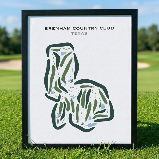 Brenham Country Club, Texas - Printed Golf Courses