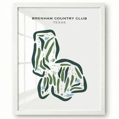 Brenham Country Club, Texas - Printed Golf Courses