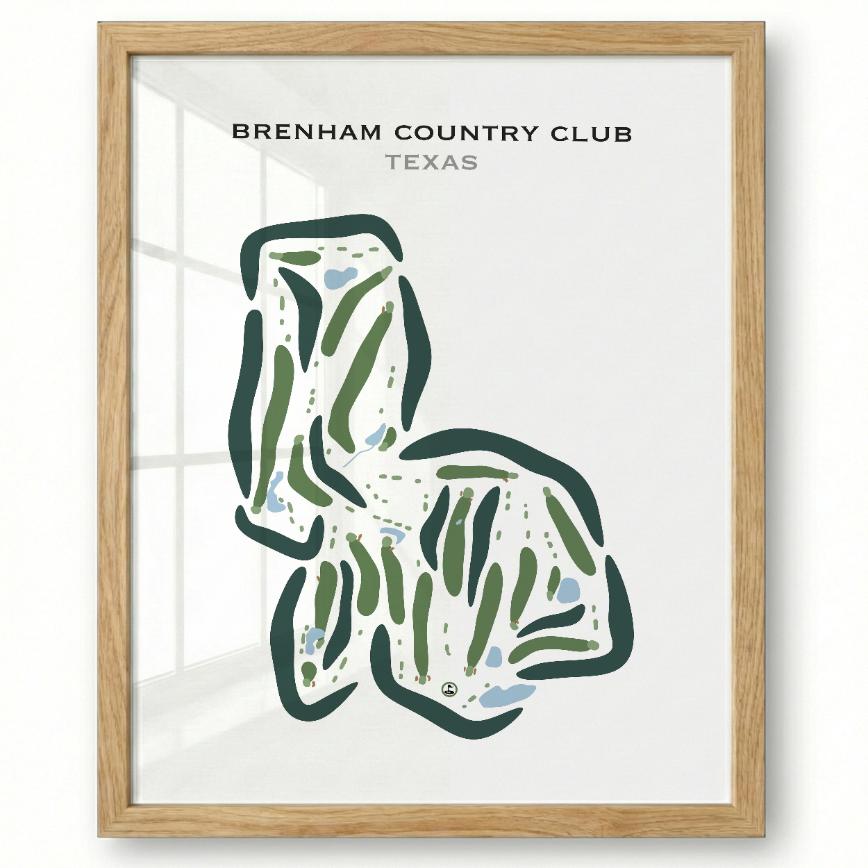 Brenham Country Club, Texas - Printed Golf Courses