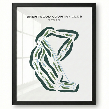 Brentwood Country Club, Texas - Printed Golf Courses